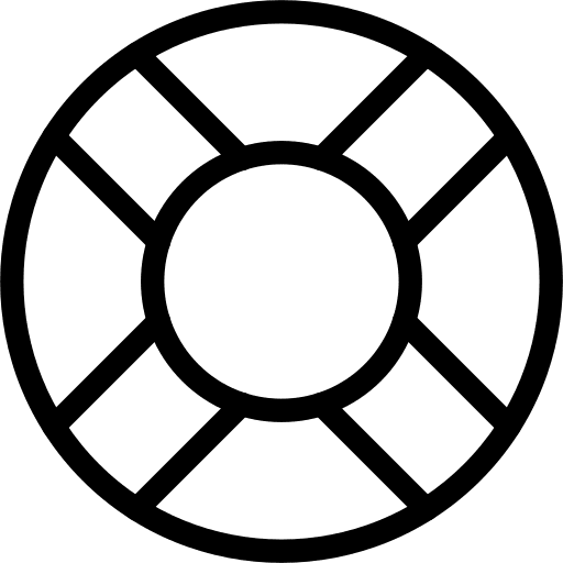 Lifebuoy floating security swimming icon