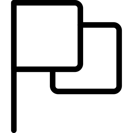 Waving flag symbol flag pole flags icon