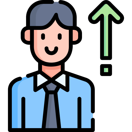 Growth black hair goal up arrow icon Growth black hair goal up arrow icon