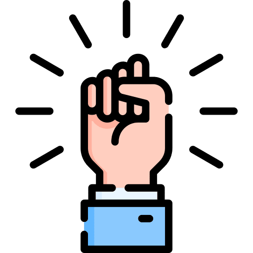 Motivation success celebration raise hand icon Motivation success celebration raise hand icon
