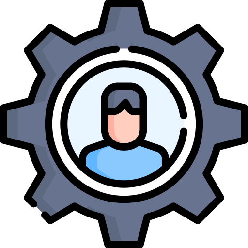 Settings administration human resources role icon