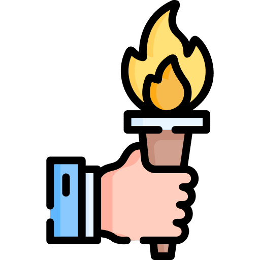 Torch torch motivation olympic games icon