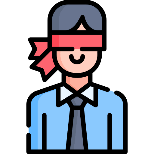 Blind user idea goal icon Blind user idea goal icon