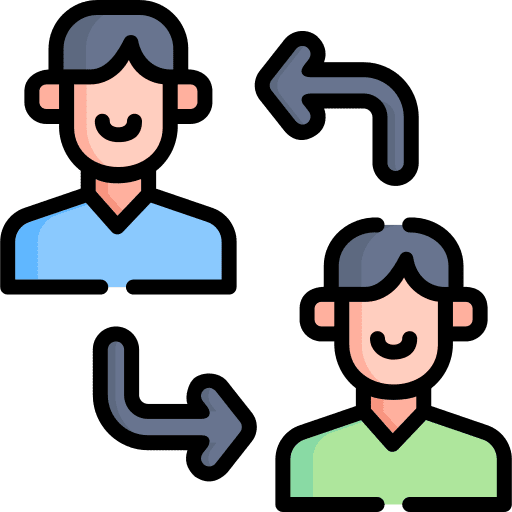 Exchange connection trade user icon Exchange connection trade user icon