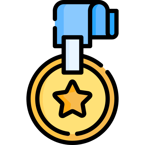 Medal star winner certification icon Medal star winner certification icon