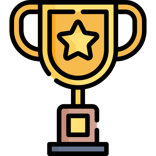 Trophy achievement winner rewards icon Trophy achievement winner rewards icon