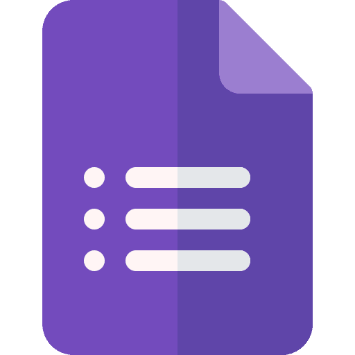 Google forms information seo and web google application icon