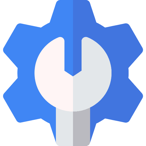 Admin gear wrench utility icon