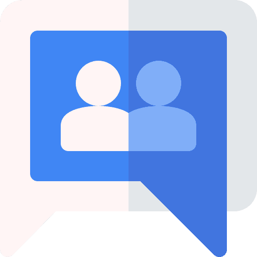 Groups speech bubble chat bubble communications icon