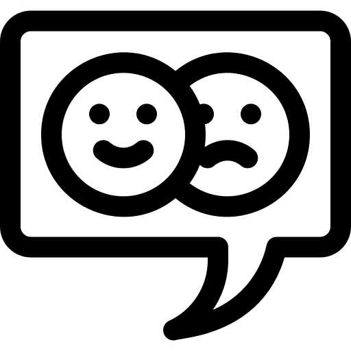 Feedback communications sad face good review icon