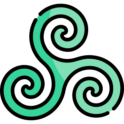 Triskele pagan shapes and symbols irish icon