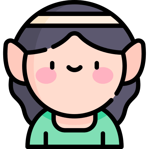 Elf brown hair woman elf icon Elf brown hair woman elf icon