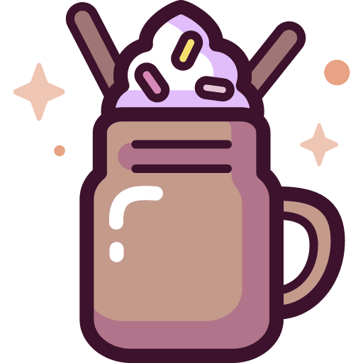 Milkshake food and restaurant cream milkshake icon