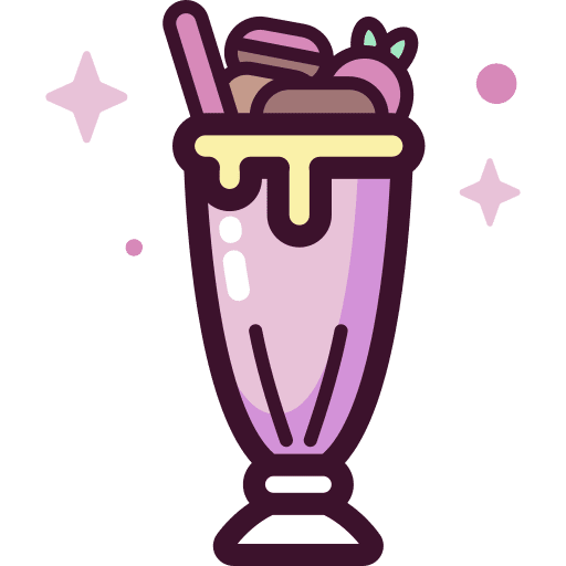 Milkshake food and restaurant sugar sweet icon