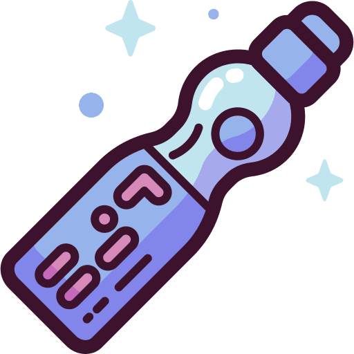 Ramune japanese drink food and restaurant icon