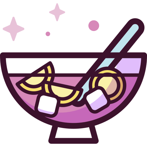 Punch alcohol beverage bowl icon Punch alcohol beverage bowl icon