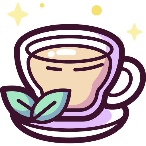 Tea food and restaurant hot drink infusion icon Tea food and restaurant hot drink infusion icon