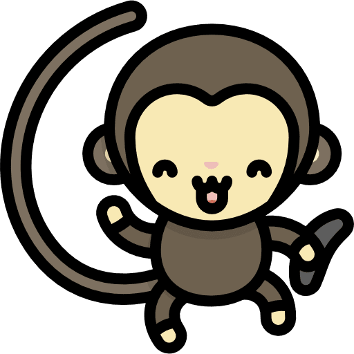 Monkey mammal animal kingdom primate icon