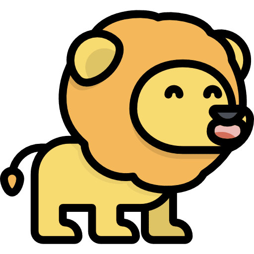 Lion wildlife animal kingdom animals icon Lion wildlife animal kingdom animals icon