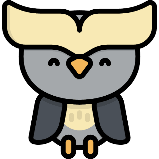 Owl kawaii bird owl icon Owl kawaii bird owl icon