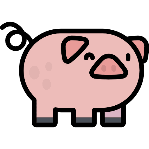 Pig animal farm wild icon Pig animal farm wild icon