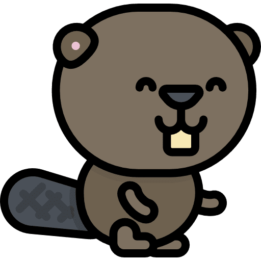Beaver beaver kawaii wild icon Beaver beaver kawaii wild icon