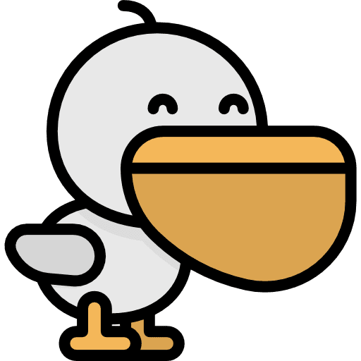Pelican pet kawaii animals icon Pelican pet kawaii animals icon