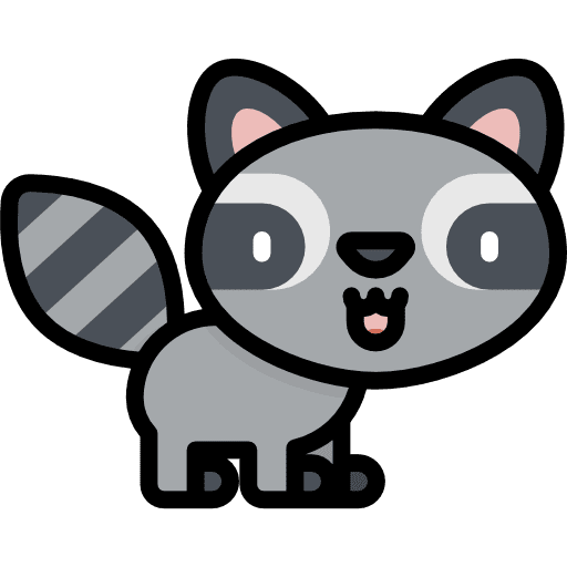 Racoon animal kingdom zoo wild life icon Racoon animal kingdom zoo wild life icon
