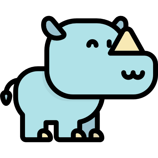 Rhinoceros animal animals wildlife icon Rhinoceros animal animals wildlife icon