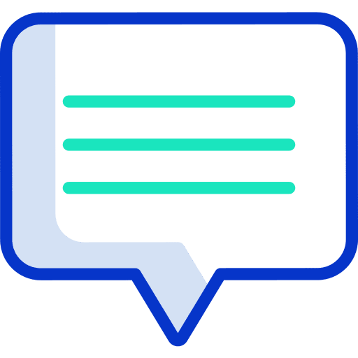 Message communications conversation commerce and shopping icon