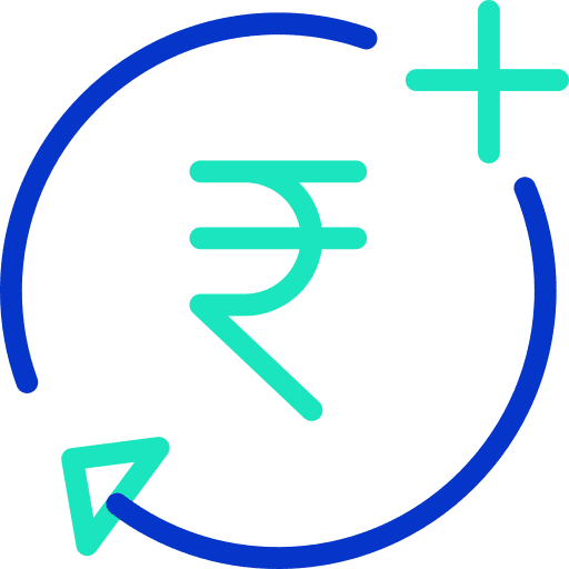 Rupees business and finance commerce and shopping money icon