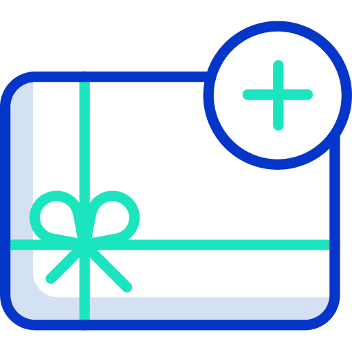 Gift card gift gift voucher commerce and shopping icon