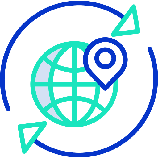 Location global multimedia location icon