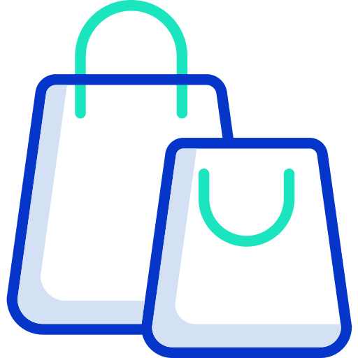 Shopping bag sales sale commerce and shopping icon