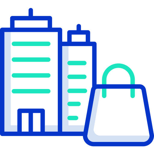 Shopping mall shopping bag shopping bags commerce and shopping icon