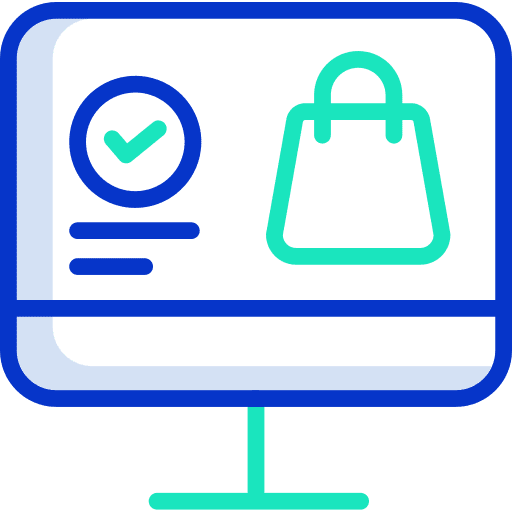 Ecommerce computer internet smartphone icon