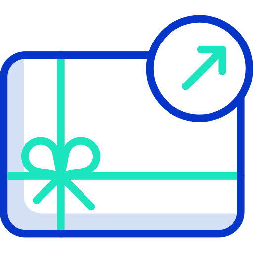 Gift card payment method gift gift voucher icon