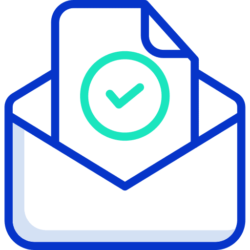 Message passed mails envelope icon