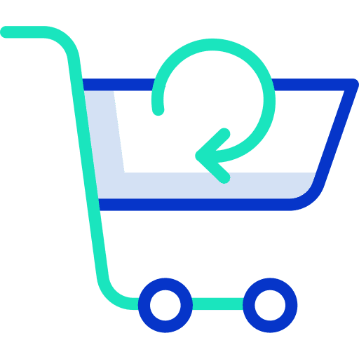 Refresh commerce refresh commerce and shopping icon