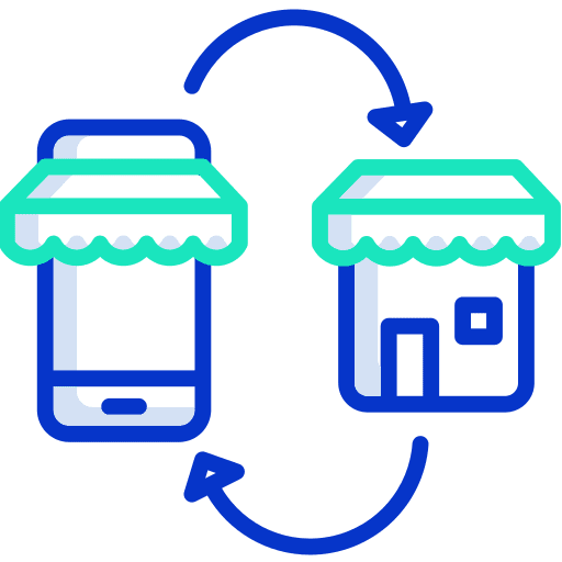 Shopping online online payment online shop coin icon