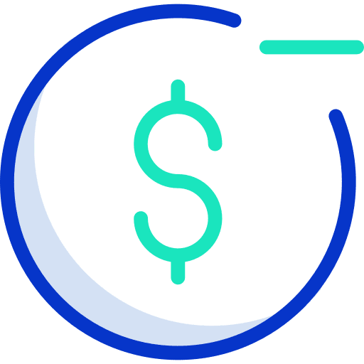 Dollar symbol commerce dollars shapes and symbols icon