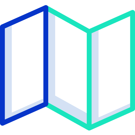 Map interface orientation maps and location icon