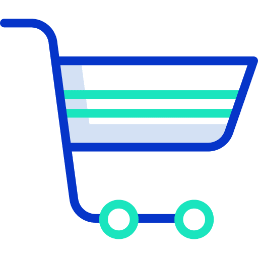 Trolley market shopping online shop icon