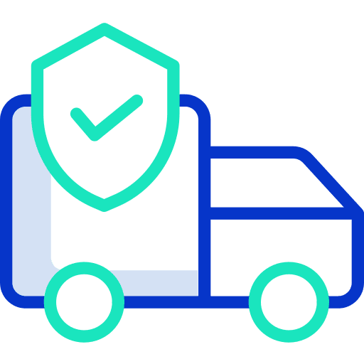 Truck protection vehicle travel icon