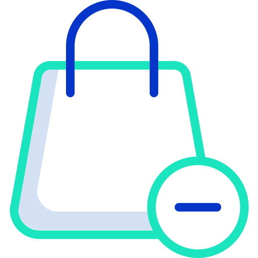 Remove online shop shopping store bags icon