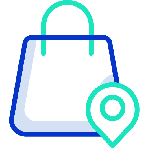 Shopping bag shopping online commerce and shopping delivery icon