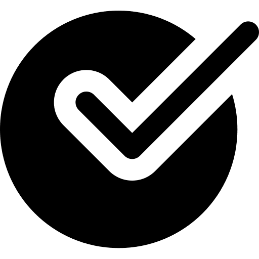 Checkmark verification v shapes and symbols icon