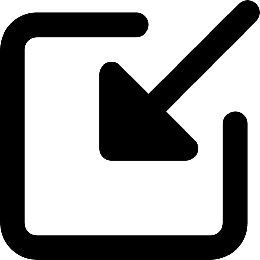 Inside basic app arrows square icon