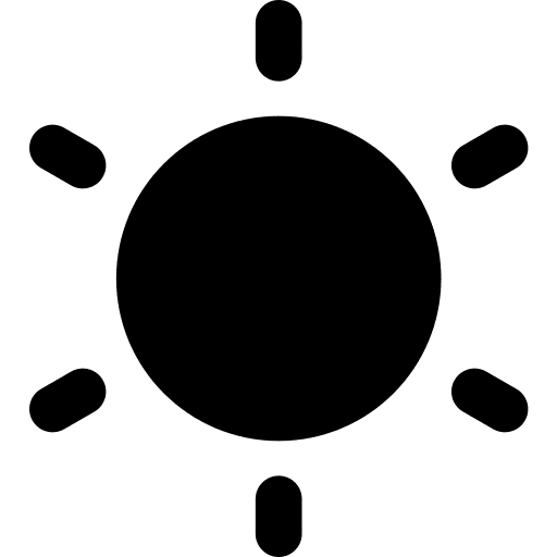 Brightness light contrast settings icon