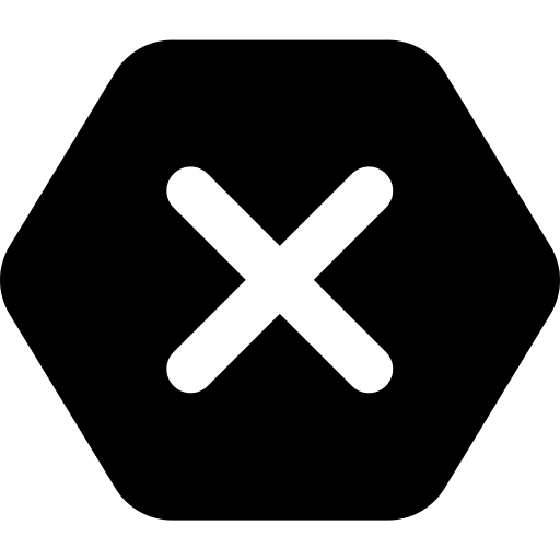 Delete cancel stop delete icon